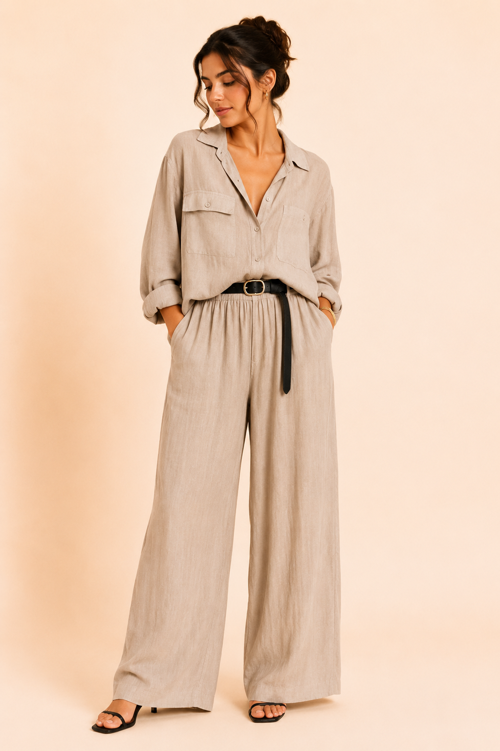 Ensemble Summer Chic – Élégance Naturelle & Confort Estival