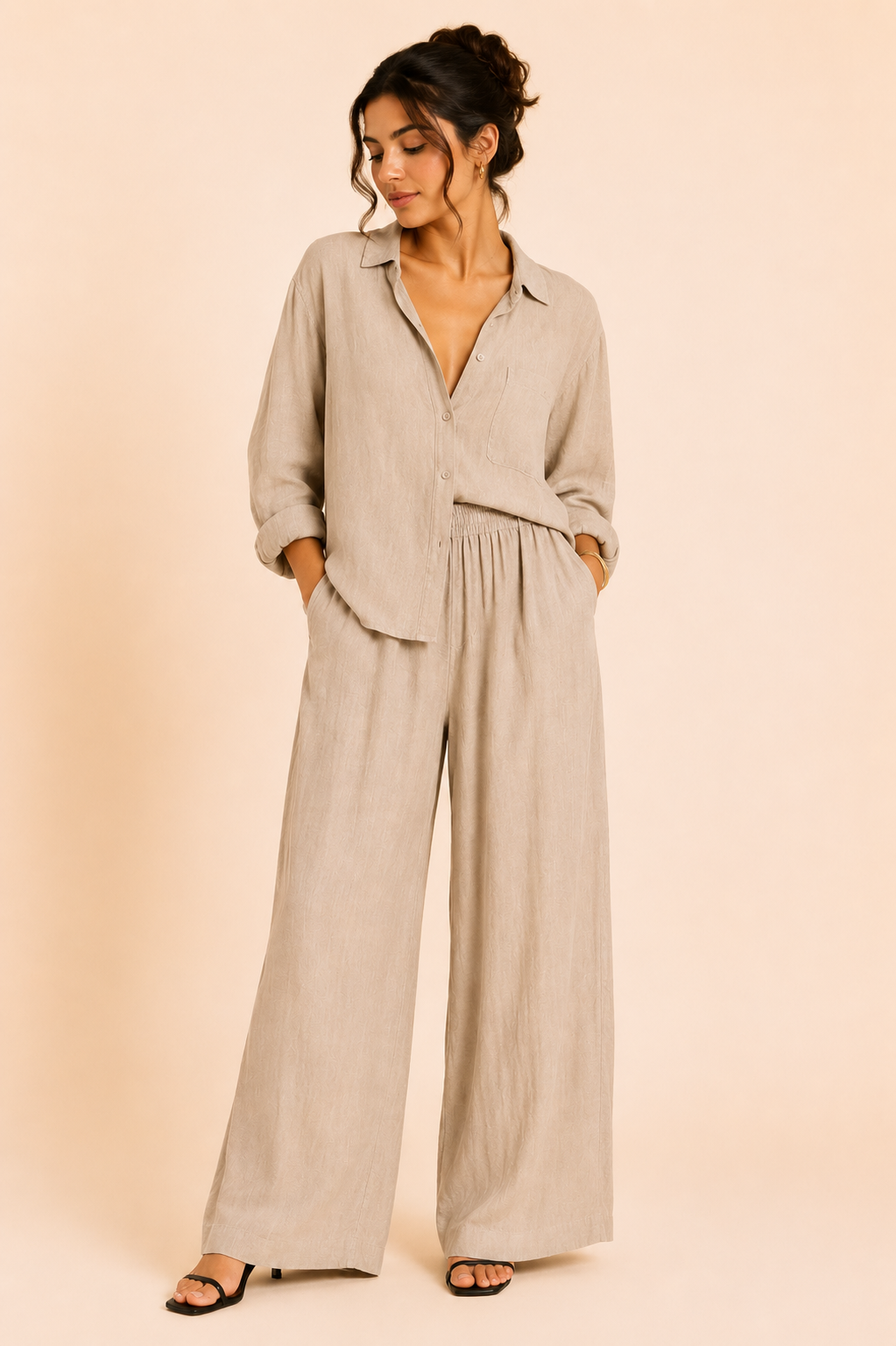 Ensemble Summer Chic – Élégance Naturelle & Confort Estival